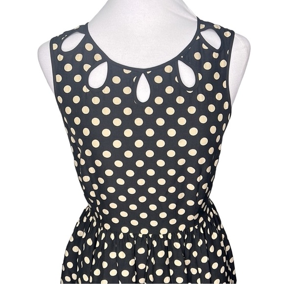 Kate Spade Silk Keyhole Polkadot Dress - Picture 2 of 6